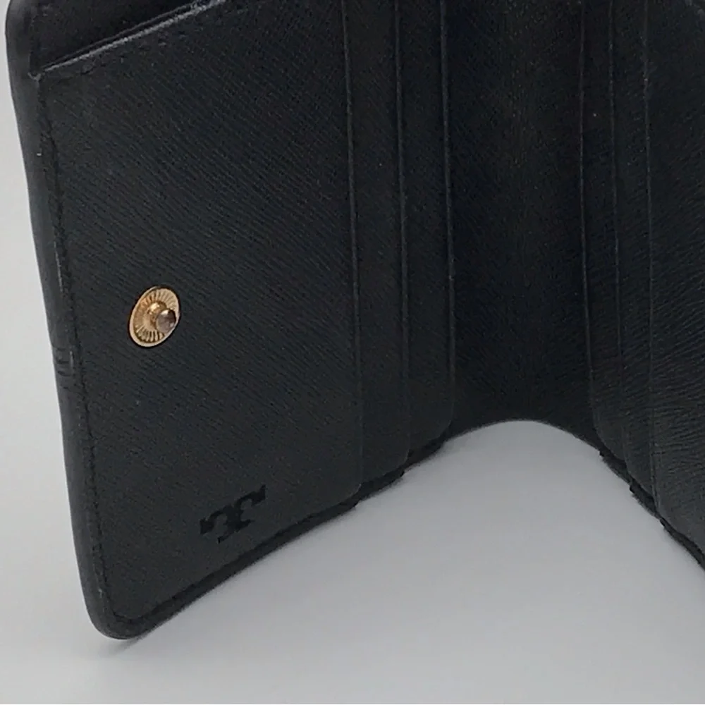 EUC TORY BURCH ROBINSON BLACK WALLET - Picture 9 of 16